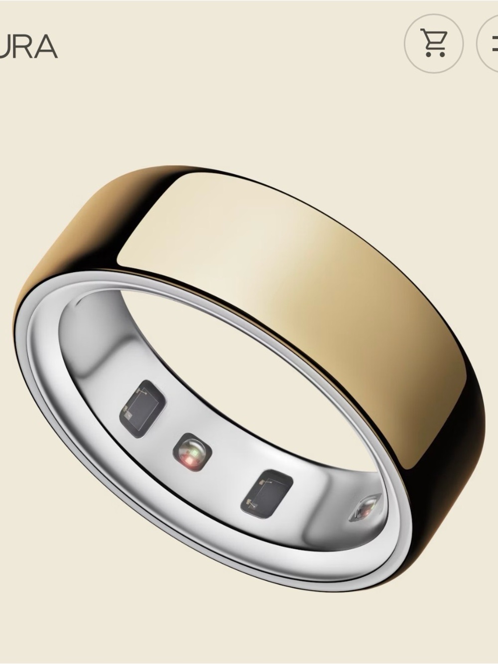 Oura Ring 4 — Gold
